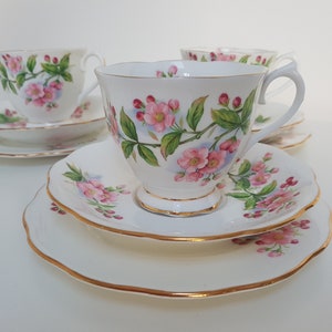 Vintage Royal Albert EVESHAM bone china , small plate, saucer, tea cup.