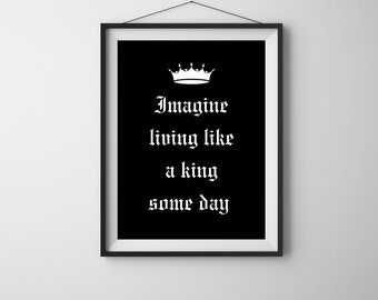 king for a day ~ pierce the veil digital print