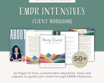 EMDR Intensive Client Workbook: Customizable Therapist Resource (PDF) Mountain