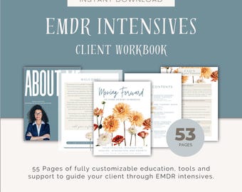 EMDR Intensive Client Workbook: Customizable Therapist Resource (PDF) FLORAL