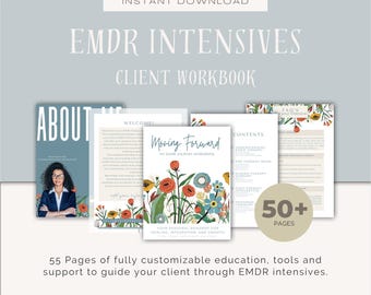 EMDR Intensive Client Workbook: Customizable Therapist Resource (PDF) Flower Garden