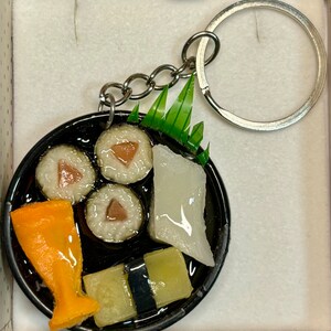 Sushi or Noodle keychain