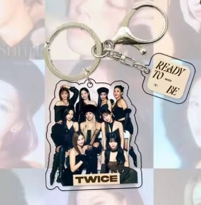 アイドル Twice Jeongyeon Figures Key rings Kpop TWICE 2024 Acrylic Keychain Keyring JEONGYEON CHAEYOUNG