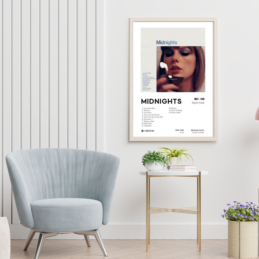 Midnights Taylor Swift Digital Album Poster - Etsy