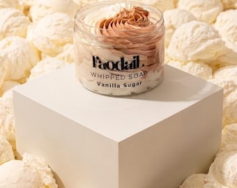 Whipped Soap | Luxury 3-in-1 Foaming Body Wash, Shaving Cream, Bubble Bath | Shea Butter | Grapeseed Oil | Handmade | Gift for her