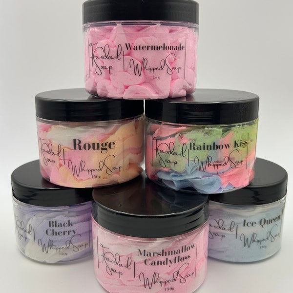 Whipped Soap / Whipped shaving soap / shower fluff / whipped bubble bath / Vegan / gifts for her / various scents