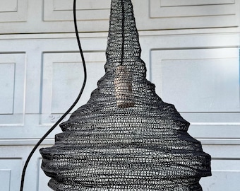 Wabi Sabi Hanging Chain Link Lamp Shade