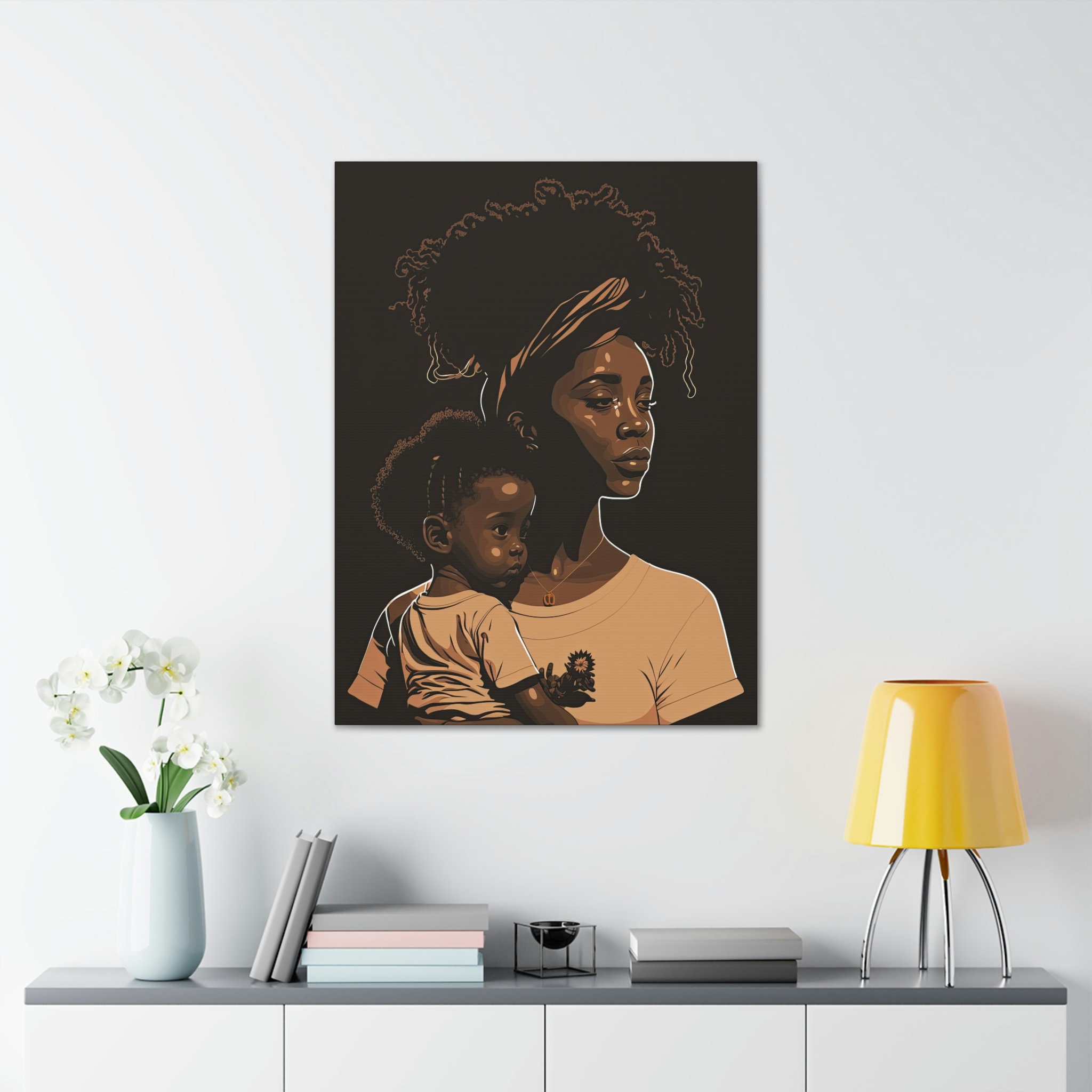 Black African American Art | Mother's Day Wall Art | 