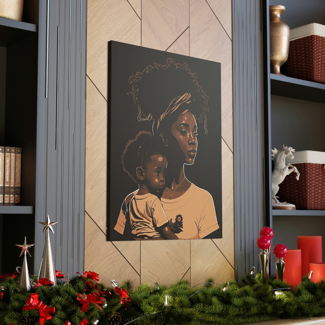 Black African American Art | Mother's Day Wall Art | 