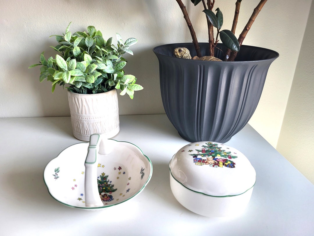 Vintage Christmas Candy Dishes Nikko Made in Japan Covered Etsy