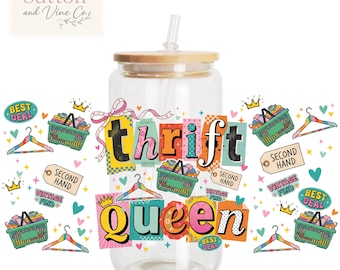Thrift Queen 16oz wrap PNG