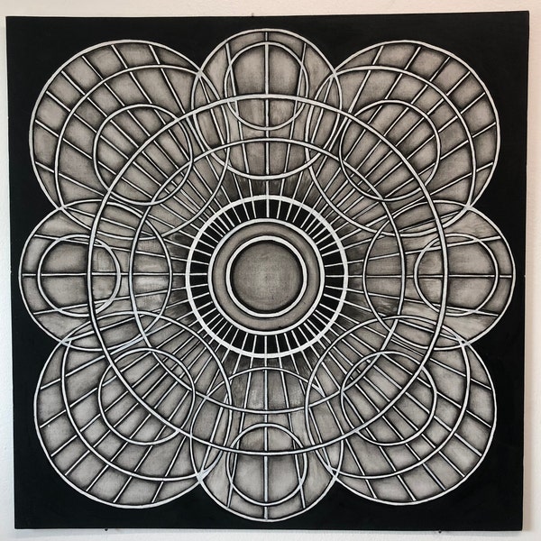 METASPHERIC black & White 60 cm x 60 cm