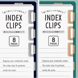 Midori Stainless Steel Index Clips: Slim Page Markers for Planners