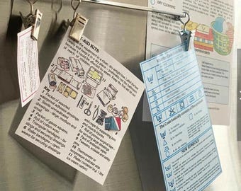 Industrial Steel Magnetic Memo Holder: Dulton Style Organizer