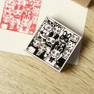Tier Block Stempel Set - Anschließbare Japanische Stempel für Planer & Karten, ein niedliches Geschenk für Tierliebhaber