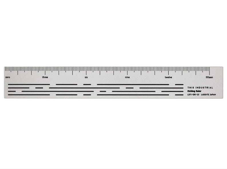 Japanese Stainless Steel Ruler: Hand-inked Matte Etched Scale - Etsy