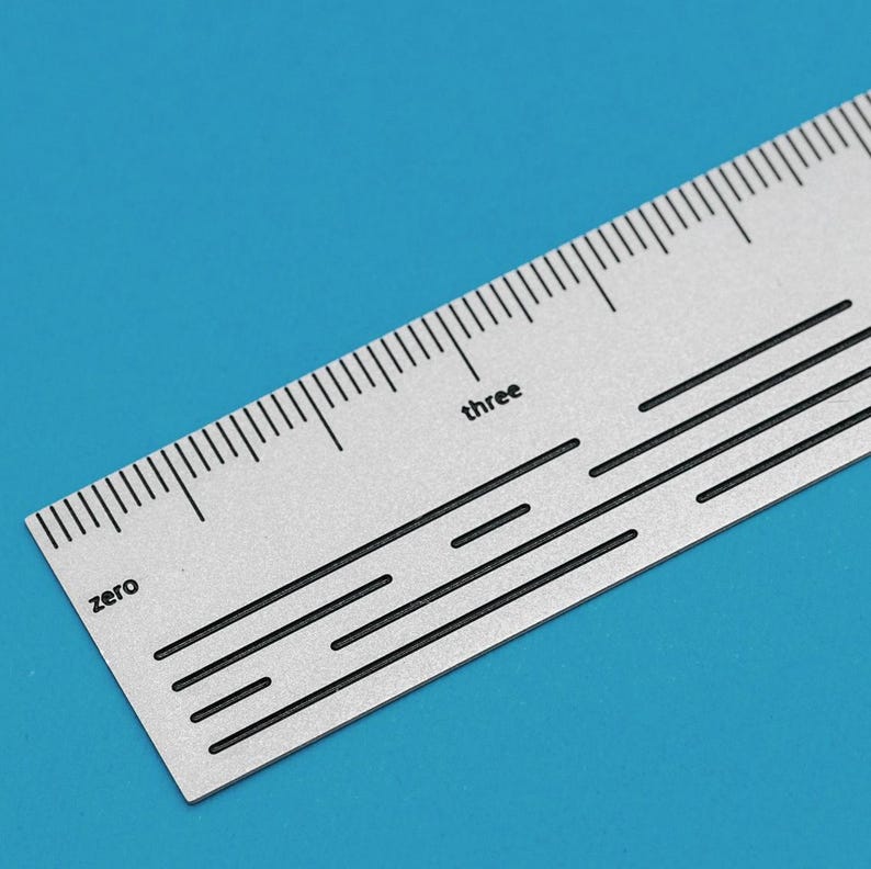 Japanese Stainless Steel Ruler: Hand-inked Matte Etched Scale - Etsy