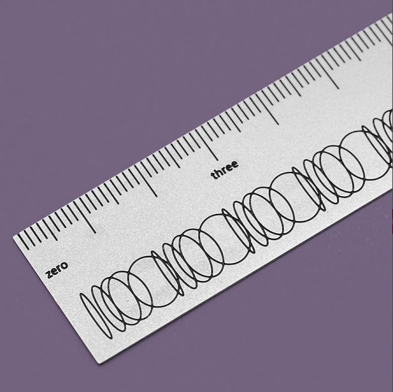 Japanese Stainless Steel Ruler: Hand-inked Matte Etched Scale - Etsy