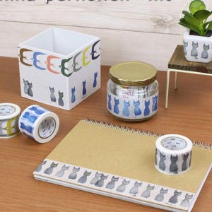 Blue Cat Washi Tape: mt Japanese Masking Tape for Journaling