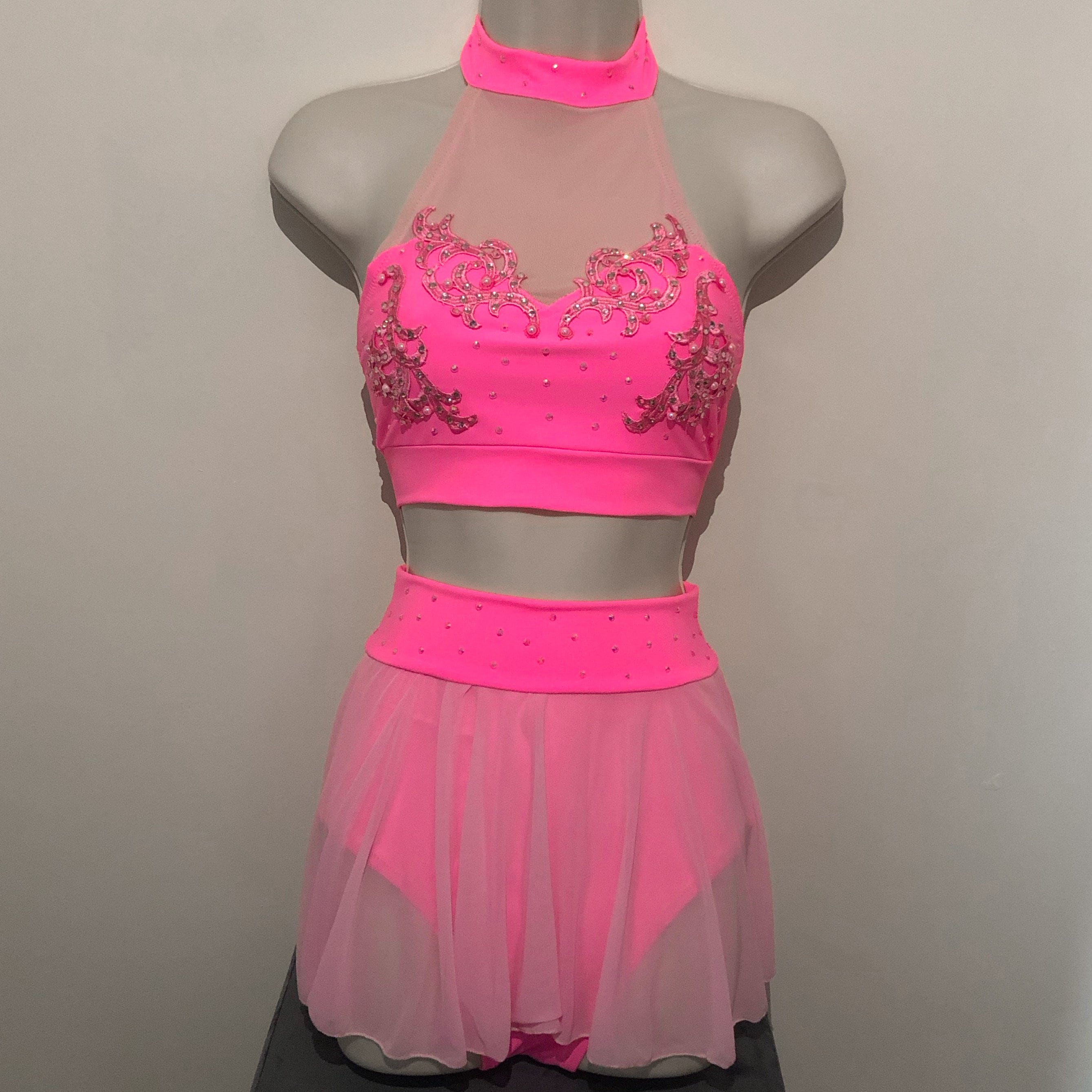 Pink 2 store piece outfit