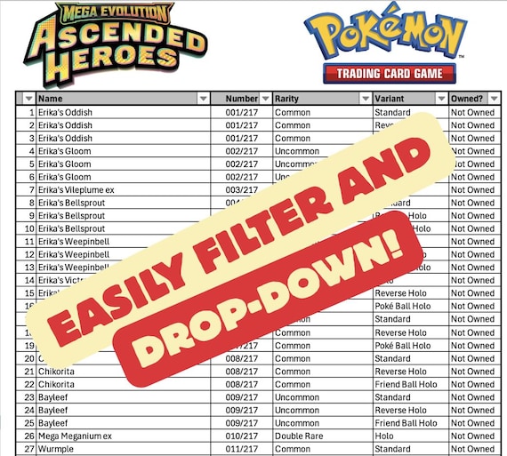 pokemon card excel sheet Pokemon TCG: Back to School - Eraser Blister main image 1