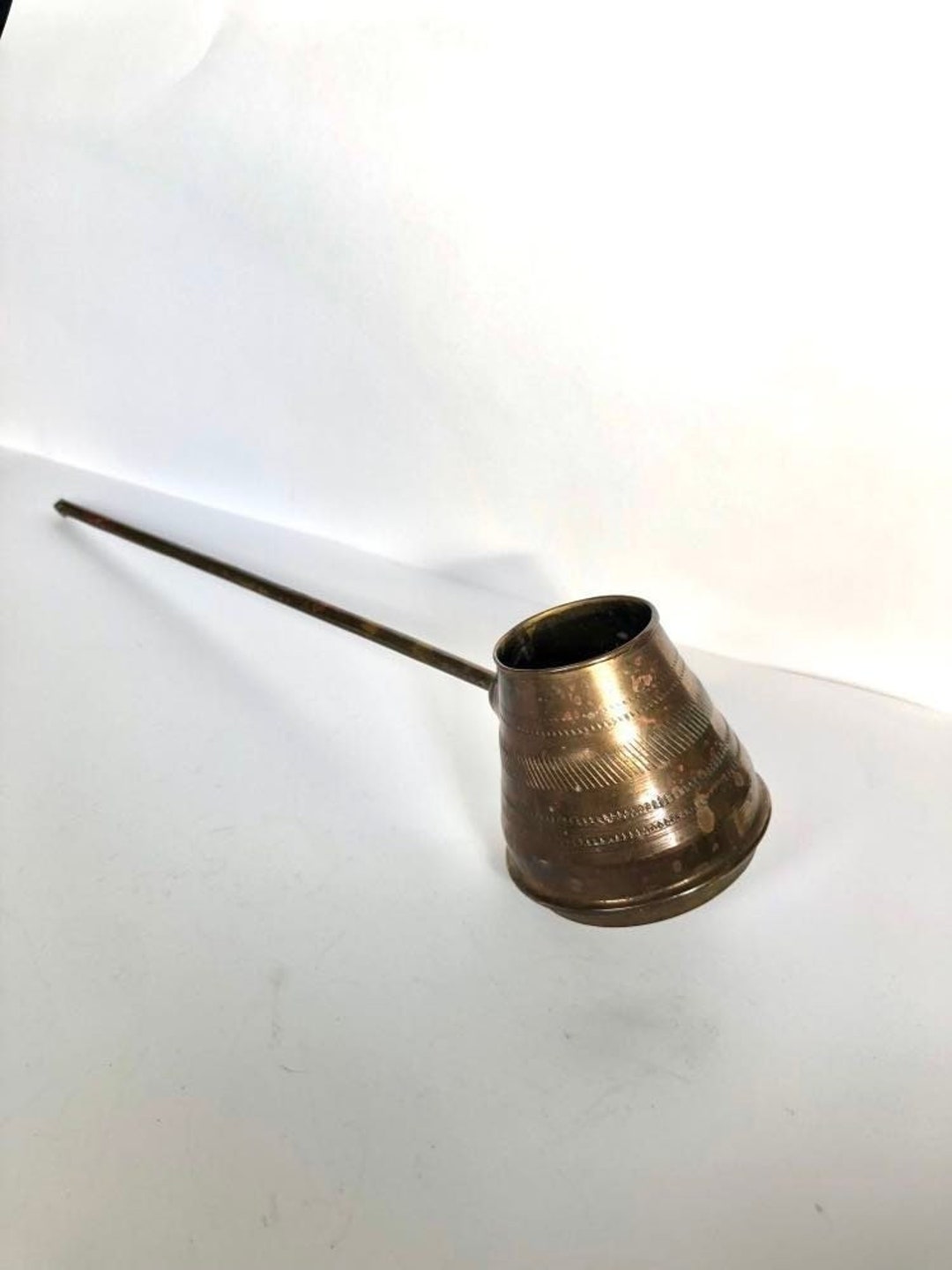 Brass Coffee Crucible Turkish Coffee Maker Crucible Antique Etsy