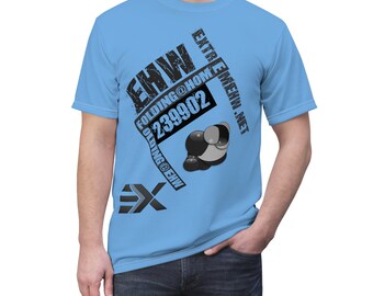 EHW F@H Unisex Tee (Light Blue & Greyscale)