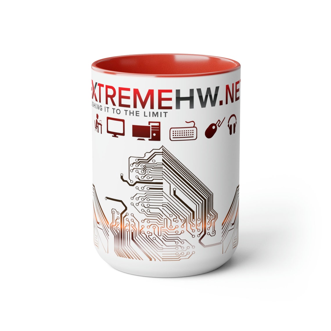 EHW-mok V1.0 tweekleurige koffiemok 15oz VS verzonden afbeelding 1