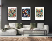 Eclectic Gallery Set of Three Colorful Posters | Pajaro Original Design | Poster Print Bundle