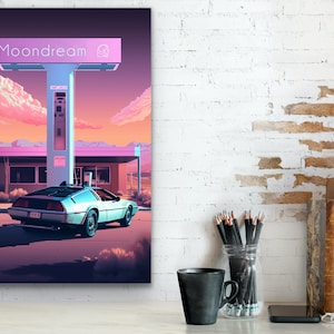 Delorean Gas Stop | Back to the Future time machine needs some gas