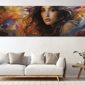 Belly Dancer Canvas Print, Canvas Wall Decor, Canvas Paint Art, Belly Dancer Wall Art, Living Room Decor, Canvas Print Ready to Hang.