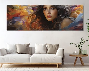 Belly Dancer Canvas Print, Canvas Wall Decor, Canvas Paint Art, Belly Dancer Wall Art, Living Room Decor, Canvas Print Ready to Hang.