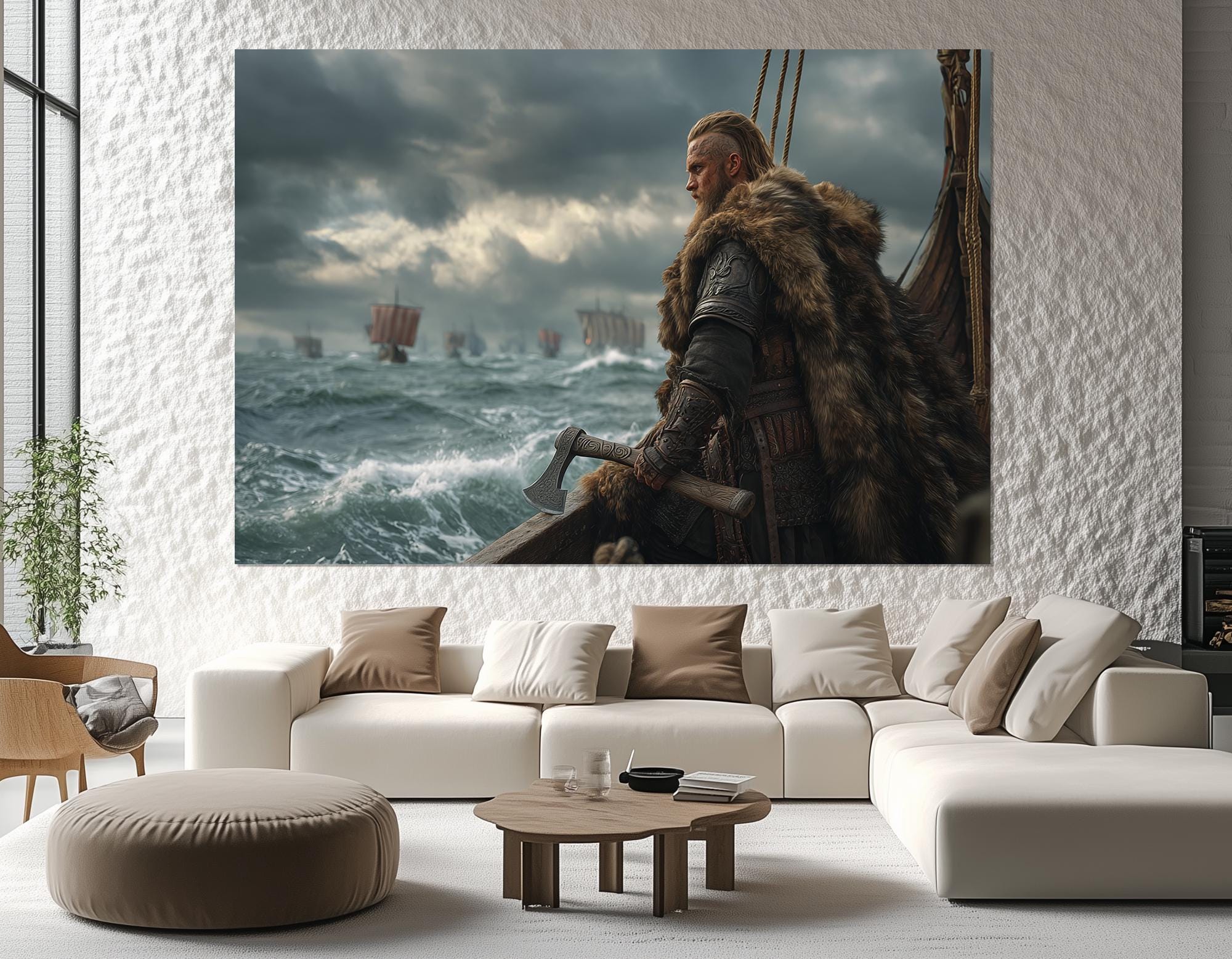 Ragnar Lothbrok Canvas Print – Viking Warrior Wall Art – Norse Ragnar Lothbrok Canvas Print – Viking Warrior Wall Art – Norse