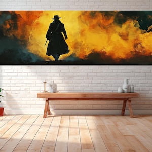 Gunslinger Canvas Print, Canvas Wall Art, Gunslinger Painting, The Dark Tower Wall Art, Canvas Print Ready to Hang, Gunslinger Wall Art.