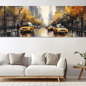 New York Streets View Canvas Print, Canvas Wall Art, Bedroom Decor, Living Room Decor, Canvas Print Ready to Hang, New York Streets Picture