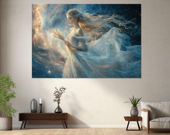 MAGIS VIRGOLA アートデザインポスター&フレーム Virgo Canvas Print, Canvas Wall Art, Virgo Painting, Modern Room