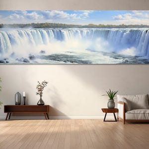 Niagara Falls Canvas Print, Canvas Wall Decor, Niagara Falls Wall Art, Living Room Decor, Office Decor, Niagara Falls Painting.