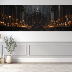 Gothic Church Canvas Print, Canvas Wall Art, Canvas Paint Art, Modern Art, Digital Art, Living Room Decor, Canvas Print Ready to Hang.