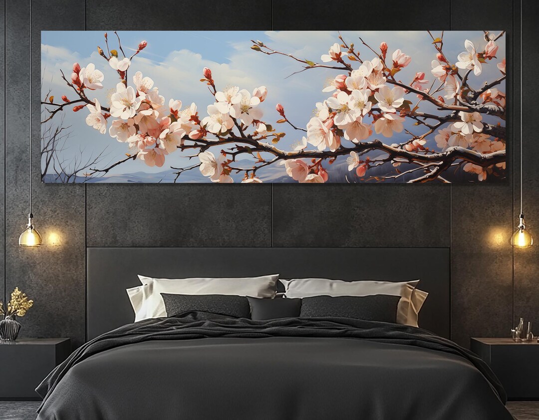 Apple Blossom Canvas Print – Spring Flower Wall Art – Blooming Apple ...