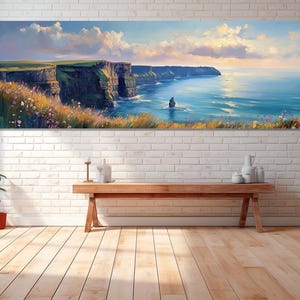 Cliffs of Moher Canvas Print, Canvas Wall Decor, Cliffs of Moher Wall Art, Living Room Decor, Bedroom Decor, Cliffs of Moher Picture.