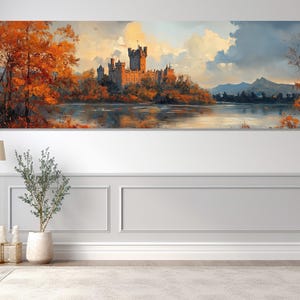 Irish Castle Canvas Print, Canvas Wall Decor, Irish Castle Wall Art, Living Room Decor, Bedroom Decor, Irish Castle Painting.