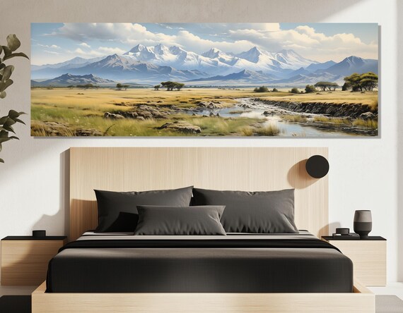 ブルックス山脈のキャンバスプリント - アラスカの荒野のウォール