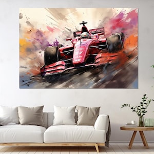 IndyCar Car Canvas Print, Canvas Wall Decor, Canvas Paint Art, Modern Art, Sport Room Decor, Canvas Print Ready to Hang, Sport Car Painting.