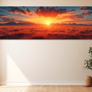 Arizona Desert Sunset Canvas Print, Canvas Wall Art, Modern Room Decor, Desert Sunset Wall Art, Living Room Art, Canvas Print Ready to Hang.
