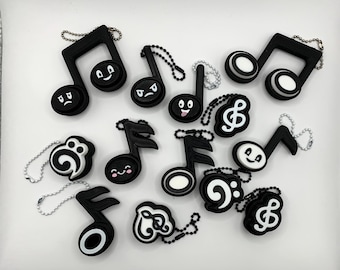 3D Printed Musical Note Fidget Clicker: Stress Relief Toy, Music Gift