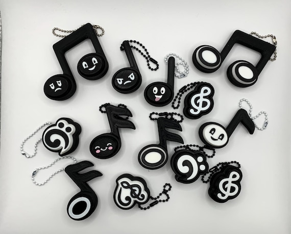 Things 3Dprinter音符型 キーホルダー リップチャーム アクセサリー
