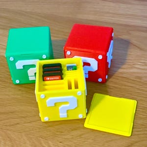 Nintendo Question Block Storage Super Mario Question Box Nintendo Switch Cartridge and Sd Card - Etsy