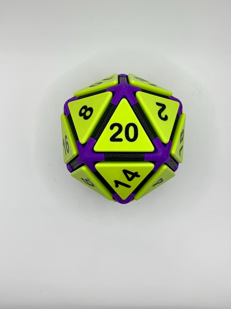 Clicky D20 Fidget Dice | DND Desk Toy | Mechanical Fidget Clicker ...