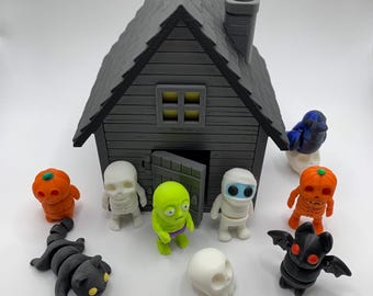3D Printed Halloween Minis: Articulating Fidget Toys, Spooky Desk Decor