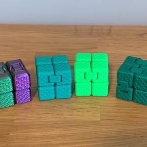 3D Printed Fidget Cube: Colorful Infinity Desk Toy for Sensory Play - Etsy